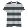 thumbnail image 5 of Jamsmile Women T-Shirts Classic Camouflage Print Short Sleeved Color Block T Shirts Casual Round Neck Soft Loose Tee Shirts, 5 of 5
