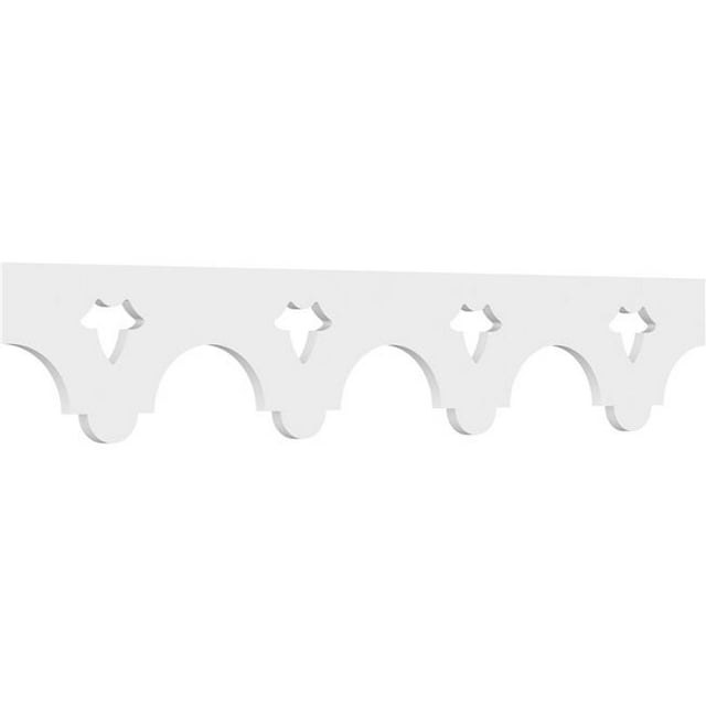 Ekena Millwork RUNP08X0625X48DVN 8 x 48 in. Pitch 0.62 in. Davenport Architectural Grade PVC Running Trim