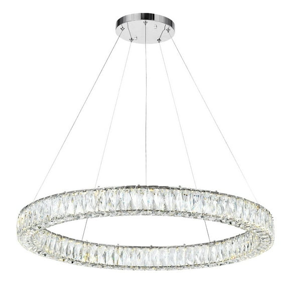 CWI Lighting Madeline Contemporary Metal LED Chandelier in Chrome