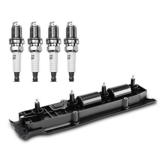 Ignition Coil Set with Spark Plugs 1 - Compatible with 2002 - 2007 Saturn Vue Base 2.2L 4-Cylinder 2003 2004 2005 2006