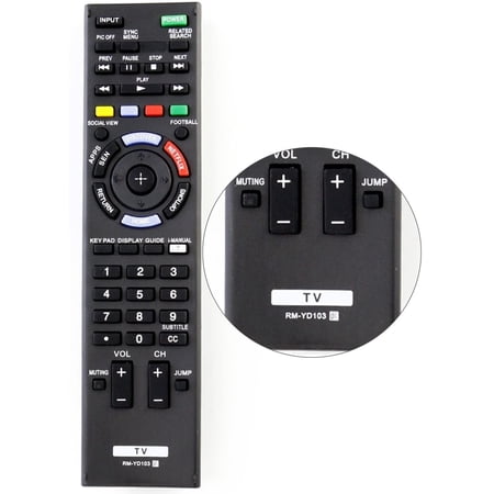 RM-YD103 Remote Control for Sony Bravia TV KDL-40HX750 KDL-50W790B KDL-60W630B2