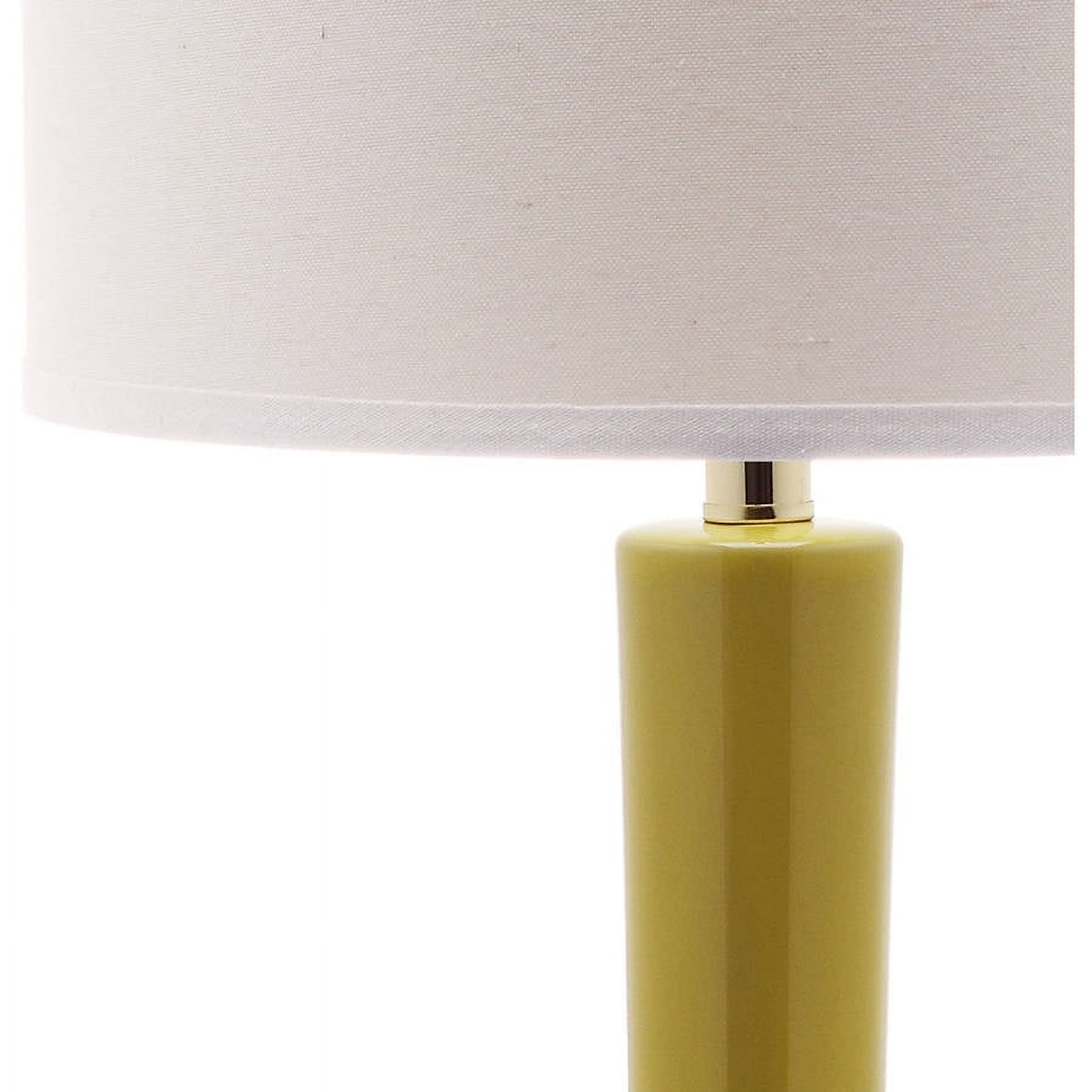 SAFAVIEH Mae 30.5 in. H Long Neck Ceramic Table Lamp, Mustard Gold, Set of 2 - image 4 of 5