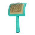 thumbnail image 1 of Cepillo Slicker Jelly Pet universal para perros, alfileres firmes, color verde azulado, 1 of 9