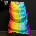 thumbnail image 1 of Douxi Silk Belly Dance Double Fan Colorido Largo Ventilador De Seda Extendido Baile En La Biblioteca, 1 of 4
