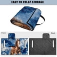 thumbnail image 6 of Xixirimido Golf Cart Seat Cover Quilted Golf Cart Seat Towel Blanket with 4 Pockets Fit for 2 Person Seats Carts Portable Travel Friendly Easy Carrying, Horse Blue Clouds, 6 of 8