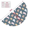thumbnail image 3 of Picia Cute Rabbit Print Christmas Tree Skirt , Christmas Tree Skirt Ornaments for Merry Christmas Holiday Party Decorations Indoor Outdoor-48", 3 of 7