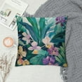 thumbnail image 2 of Shiartex Tropical Plants Throw Pillow Covers,Tropical Flower Leaves Home Decorative Throw Pillow Case Cushion Cover for Sofa Couch White Green,Multi-Size White, 2 of 5