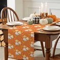 thumbnail image 3 of Thanksgiving Pumpkin Table Runner, Autumn Thanksgiving Kitchen Dining Table Decoration for Home Party Decor 13x48 Inches, 3 of 9