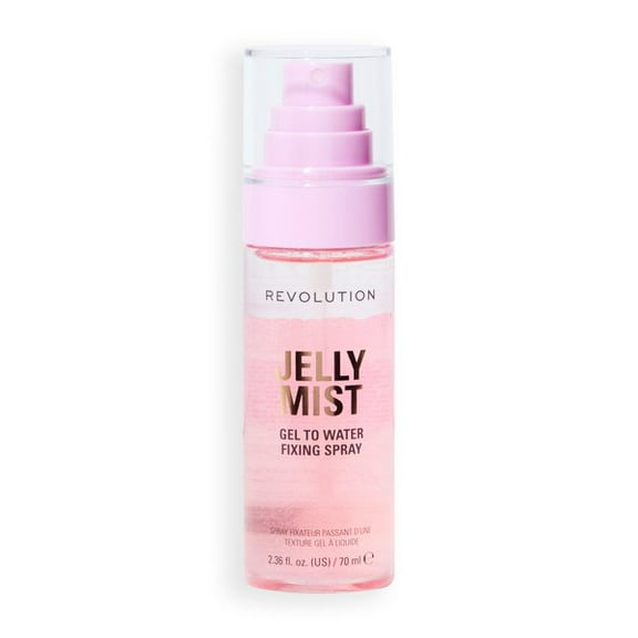 Revolution Jelly Mist Makeup Setting Spray, Glassy, Glowy Finish, Long-Lasting, 2.36 fl oz
