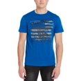 thumbnail image 1 of Buffalo David Bitton Men's Short Sleeve Americana Tee, True Blue, Small, 1 of 5