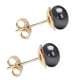 thumbnail image 2 of Aretes Perla Cultivada y Chapa de Oro, Negros, 2 of 5
