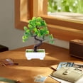 thumbnail image 6 of Artificial Bonsai Tree, Fake Cherry Blossom Flower Potted Plant, Faux Lifelike Desktop Tree with White Pot, Decorative Artificial Floral Bonsai for Home Office Living Room Desk Decor, 6 of 7