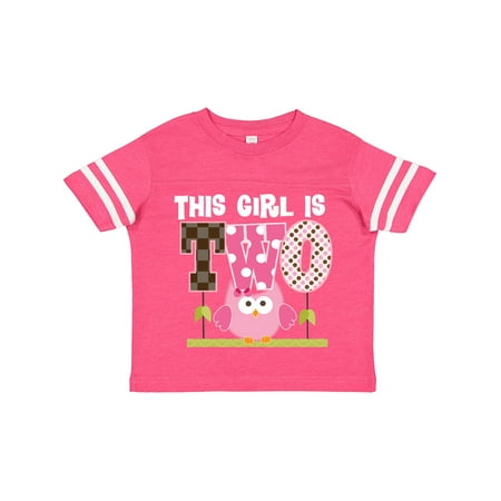 

Inktastic 2nd Birthday Cute Owl 2 Year Old Gift Toddler Toddler Girl T-Shirt