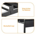 thumbnail image 6 of Ktaxon Twin Size Bed Frame with LED Headboard & Footboard, Metal Platform Bed with Charging Station, Black, 6 of 10