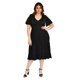 thumbnail image 1 of Vestido midi casual Roman Fashion 4285 Negro Talla 42, 1 of 6