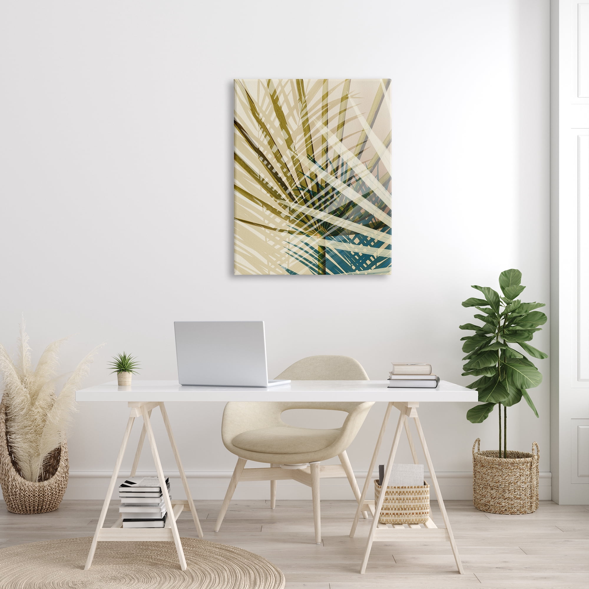 Stupell Industries Expressive Summer Palms Tropical Leaf Arrangement Modern Abstraction, 30 x 40, Design by Ian Winstanley