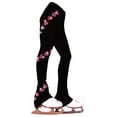 thumbnail image 1 of Ice Skating Pants with "Pink Spiral Hearts" Rhinestuds Design, 1 of 2