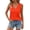 Saffron #026, variant on Women's Summer Sleeveless Shirts Casual V Neck Tank Tops with Pockets, Light Blue L