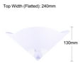 thumbnail image 4 of Uxcell 20Pcs 75um 170mmx130mm Cone Paint Screen Funnel Nylon Mesh Paper Paint Strainer, 4 of 6