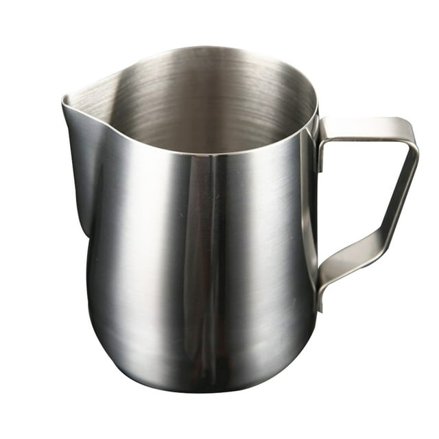 Billuyoard Jarra de café espumoso de acero inoxidable, taza de flores, capuchino, leche, tazas de café expreso, Latte Art, espumador de leche, Type3 NO3