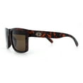 thumbnail image 6 of Mens Classic Suburb Urban Rectangular Sport Horn Rim Plastic Sunglasses Tortoise - Brown, 6 of 8