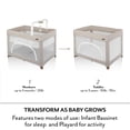 thumbnail image 6 of Evenflo Eris One-Hand Playard with Bassinet (Coastal Coffee), 6 of 12