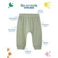thumbnail image 2 of Garanimals Baby Boy Cotton Pull-On Joggers, Solids & Prints, 4-Pack, 0–24M, 2 of 9