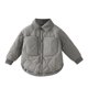 thumbnail image 1 of Gibobby Chamarra niñaNiños Niñas Abrigo Manga Larga Invierno Caliente Outwear Chaqueta Abrigo Color Sólido Moda(Gris, 18-24 Meses), 1 of 3