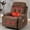 Massage Recliner Brown, variant on WENTUM Swinging recliner massage heated sofa, with USB and 2 cup holders in side pockets, Grey