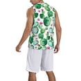 thumbnail image 5 of Easygdp Cactus Plants Men's Mesh Basketball Jersey Quick Drying Sleeveless Shirts Fitted Muscle Tank Tops Sport Round Neck T-Shirt - Small, 5 of 9