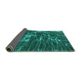 thumbnail image 2 of Ahgly Company Indoor Square Abstract Turquoise Blue Modern Area Rugs, 8' Square, 2 of 4