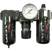 Poly Filter, Regulator, Lubricator and Gauge Modular Unit with Manual Drain 7872