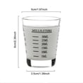 thumbnail image 5 of Ruanlalo Shot Glass Measuring Cups Espresso Jigger with Scale Heavy Glass Cups for Kitchen Bar Accessories Baking Cooking, 5 of 6