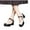 Black, variant on Aueoeo Women Mid Block Heel Shoes Mary Pumps with Bow Chunky Heel Cute Sweet Shoes One Strip Dress Church Wedding Shoes