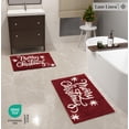 thumbnail image 3 of Set de alfombras de baño LANE LINEN Christmas Red Microfiber, 3 of 8