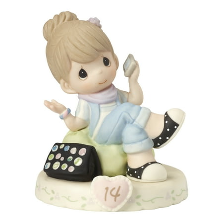 - Precious Moments Growing Grace Age Fourteen Brunette Porcelain Figurine
