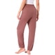 thumbnail image 3 of Pantalones de pijama para mujer INSPIRE CHIC, suaves y cómodos, pantalones de lounge, ropa de dormir con bolsillo, color rojo, 3 of 6