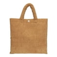 thumbnail image 1 of Bolsa de mano de moda de pana para mujer de mano para viaje en casa de compras diario JShteea Para Estrenar, 1 of 9