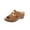 Brown, variant on Women's Spring And Summer New Large Size Wedge Slippers Beach Metal Buckle Wedge Sandals Fashion Casual Beach Sandals Sandals for Women 2025 Black 38