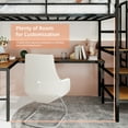 thumbnail image 3 of Newest Loft Bed with L Desk Black,Built in Stairs & Storage, 360° Safety Railing, Space Saving for Small Rooms, 3 of 13