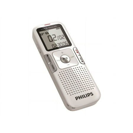 Philips Digital Voice Tracer LFH0615 - Voice recorder - 2 GB - platinum chrome, clear white