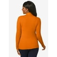 thumbnail image 2 of Jessica London Women's Plus Size Ribbed Cotton Turtleneck Sweater, 2 of 4