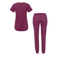 thumbnail image 2 of Adar Pro Modern Athletic Scrub Set For Women - Modern V-Neck Scrub Top & Yoga Jogger Scrub Pants, 2 of 7