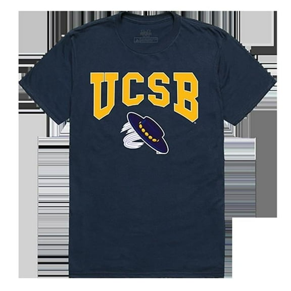 W Republic Apparel 527-112-BGT-04 University of California Santa Barbara Athletic Tee for Men, Navy - Extra Large