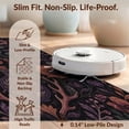 thumbnail image 6 of Design&I 5'x7' Washable Area Rug Sleek Flatweave Pet Friendly & Non-Slip Deep Midnight Floral Enchanted Garden Design Mystical Botanicals with Occult Motifs for Small Living Room, Bedroom, 6 of 7