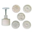 thumbnail image 1 of Techinal Plastic Mooncake Mold 125g Flower Stamp Cookie Cutter Mould DIY Baking Accessory, 1 of 12