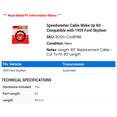 thumbnail image 2 of Speedometer Cable Make Up Kit - Compatible with 1959 Ford Skyliner, 2 of 2