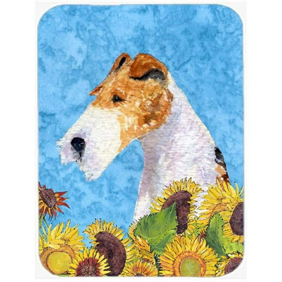 Fox Terrier Glass Cutting Board - Large
