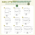 thumbnail image 3 of VEIKOUS Metal Garden Bed, 8x2x1.4 ft Large Garden Bed with 9-in-1 Configurations and Layouts, Cyan, 3 of 10
