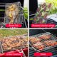 thumbnail image 5 of Cesta portátil para asar pescado, cestas para parrilla al aire libre, accesorios para parrilla de acero inoxidable con mango extraíble, herramientas para barbacoa para pescado, verduras, brochetas,, 5 of 5